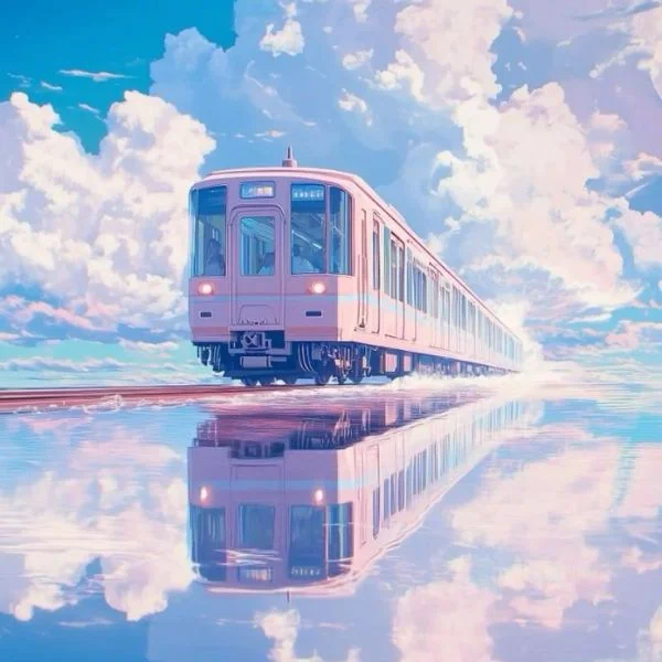 お昼間の電車っていいよね🚃🌸
