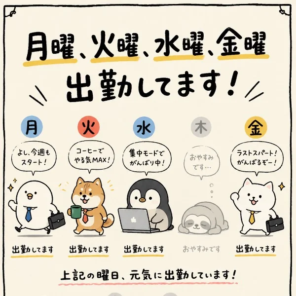今週は…