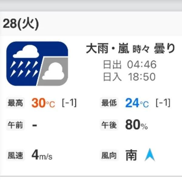 大雨.嵐の中お兄様ありがとう😭‪🫶