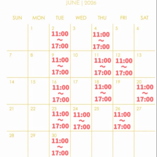 6月Schedule