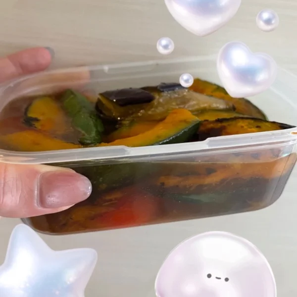 夏野菜を煮浸す🍆🍅