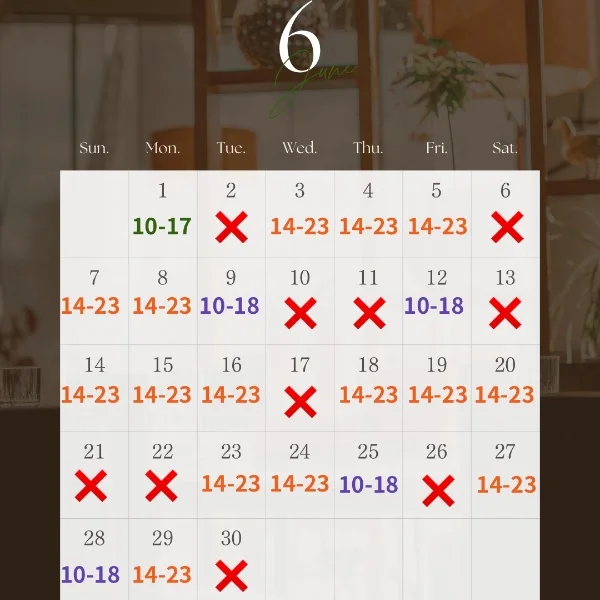 \\6月後半出勤スケジュール解禁🗓️✨//