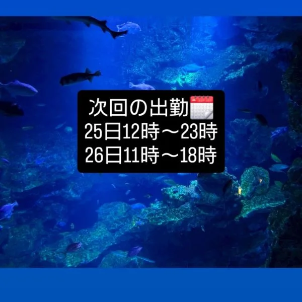 次回出勤は🗓️