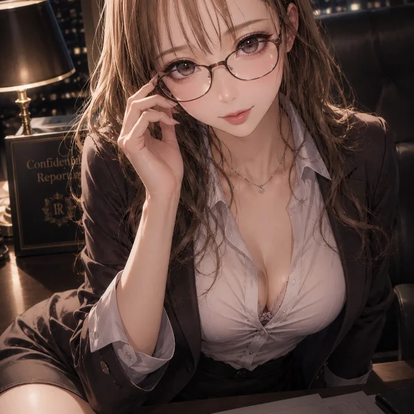 え〇メガネ女