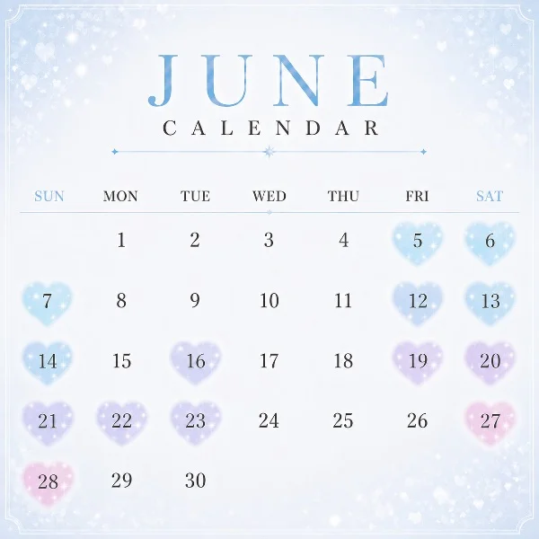6月の出勤予定❣️